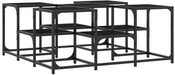 vidaXL Couchtisch Schwarz 91x91x40 cm Holzwerkstoff
