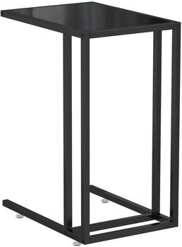 vidaXL Computer-Beistelltisch Schwarz 50x35x65 cm Hartglas Modell 1