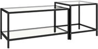 vidaXL Beistelltische 2 Stk. Hartglas Transparent