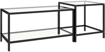 vidaXL Beistelltische 2 Stk. Hartglas Transparent