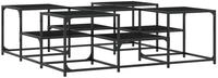 vidaXL Couchtisch Schwarz 121x121x40 cm Holzwerkstoff