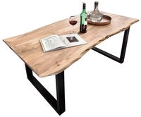 SIT Baumkantentisch "Dijon aus Massivholz mit Baumkante & trendigem Kufengestell" 56
