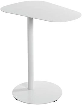 CarryHome Beistelltisch Weiß Metall organisch rund 38x60x53 cm