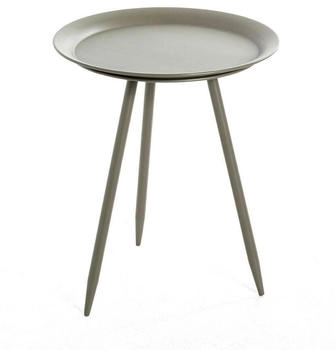 CarryHome Beistelltisch Grün Metall rund konisch 54x44x54 cm