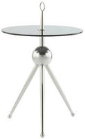 Kayoom Beistelltisch "Ontario 325, Runde Glasplatte aus Sicherheitsglas, 100%