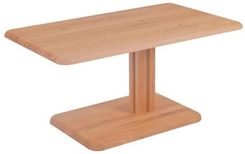 venda Couchtisch Kernbuche massiv 60x48,5-67,5x100 cm