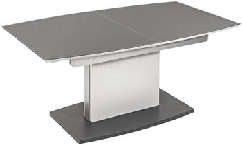 Vierhaus Couchtisch Grau Silber Metall Glas bootsförmig Wange 70x53-72x115-155 cm Vierhaus Couchtisch Grau Silber Metall Glas bootsförmig Wange 70x53-72x115-155 cm