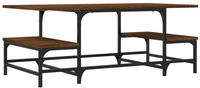 vidaXL Couchtisch Braun Eichen-Optik 100x50,5x40 cm Holzwerkstoff
