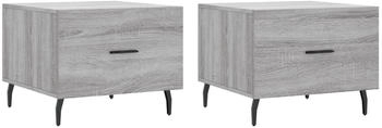 vidaXL Couchtische 2 Stk. Grau Sonoma 50x50x40 cm Holzwerkstoff Modell 8