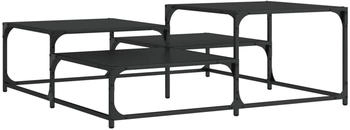 vidaXL Couchtisch Schwarz 107x107x40 cm Holzwerkstoff