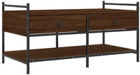 vidaXL Couchtisch Braun Eichen-Optik 99x50x50 cm Holzwerkstoff