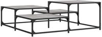 vidaXL Couchtisch Grau Sonoma 107x107x40 cm Holzwerkstoff