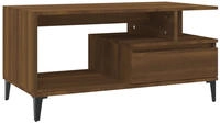 vidaXL Couchtisch Braun Eichen-Optik 90x49x45 cm Holzwerkstoff