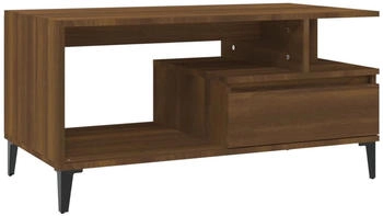vidaXL Couchtisch Braun Eichen-Optik 90x49x45 cm Holzwerkstoff Modell 3