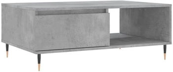 vidaXL Couchtisch Betongrau 90x60x35 cm Holzwerkstoff Modell 3
