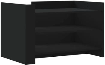 vidaXL Couchtisch Schwarz 80x50x50 cm Holzwerkstoff