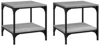 Vidaxl - Beistelltische 2 Stk. Grau Sonoma 40x40x40 Cm Holzwerkstoff