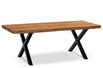 Wohnling Couchtisch Massivholz braun 120x60x46cm (WL7.283)