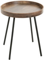 HAKU Beistelltisch "Sofatisch, Wohnzimmertisch" 1 Stk. tlg. rund - aus MDF Braun -