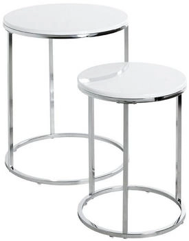 HAKU Beistelltische-Set wei&szlig; Set (33384)