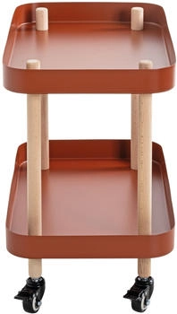 HAKU Beistelltisch Metall rot 50x30x47cm (54418)