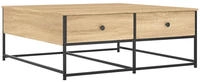 vidaXL Couchtisch Sonoma-Eiche 100x99x40 cm Holzwerkstoff