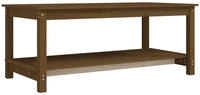 vidaXL Couchtisch Honigbraun 110x55x45 cm Massivholz Kiefer
