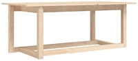 vidaXL Couchtisch 110x55x45 cm Massivholz Kiefer