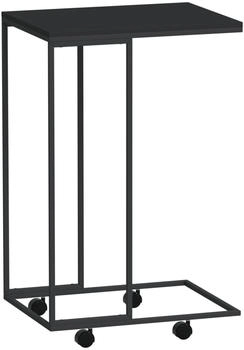 vidaXL Beistelltisch mit Rollen Schwarz 40x30x63,5 cm Holzwerkstoff Modell 1
