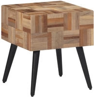 vidaXL Beistelltisch 40x40x45 cm Recyceltes Massivholz Teak