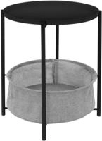 Ml-design - Beistelltisch Rund &Oslash;46xh51 Cm Schwarz, Aus Metall, Couchtisch Mit