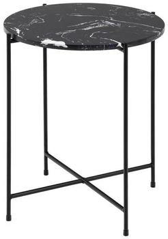 Actona Beistelltisch Schwarz Stein rund 42x45x42 cm Reach