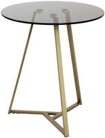 HAKU Beistelltisch "Sofatisch, Wohnzimmertisch" 1 Stk. tlg. rund - aus Metall...