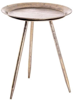 CarryHome Beistelltisch Bronze Metall rund konisch 47x38x47 cm