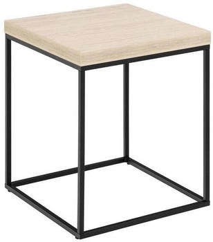 Livetastic Beistelltisch Beige quadratisch 40x45x40 cm