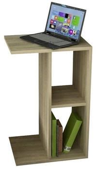Mid.you Beistelltisch Eiche rechteckig Wange 30x63x40 cm