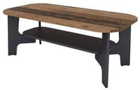 byLIVING Couchtisch "JONNY" Tischplatte Artisan Eiche o. Old Wood, Gestell anthrazit,