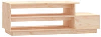 vidaXL Couchtisch 120x50x40,5 cm Massivholz Kiefer
