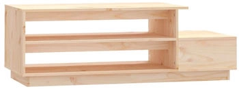 vidaXL Couchtisch 120x50x40,5 cm Massivholz Kiefer