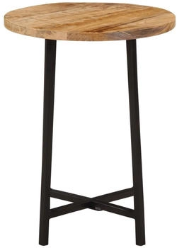 vidaXL Couchtisch 35x35x45 cm Massivholz Mango/Eisen