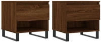 vidaXL Couchtische 2 Stk. Braun Eichen-Optik 50x46x50 cm Holzwerkstoff