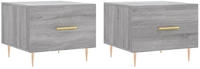 vidaXL Couchtische 2 Stk. Grau Sonoma 50x50x40 cm Holzwerkstoff