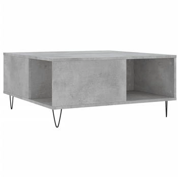 vidaXL Couchtisch Betongrau 80x80x36,5 cm Holzwerkstoff Modell 1
