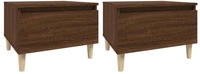 vidaXL Beistelltische 2 Stk. Braun Eiche 50x46x35 cm Holzwerkstoff