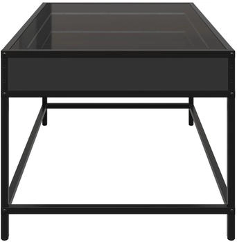 vidaXL Couchtisch mit Infinity-LED Schwarz 70x50x41 cm