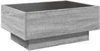 vidaXL LED-Couchtisch Grau Sonoma 70x50x30 cm Holzwerkstoff