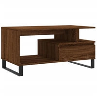 vidaXL Couchtisch Braun Eichen-Optik 90x49x45 cm Holzwerkstoff