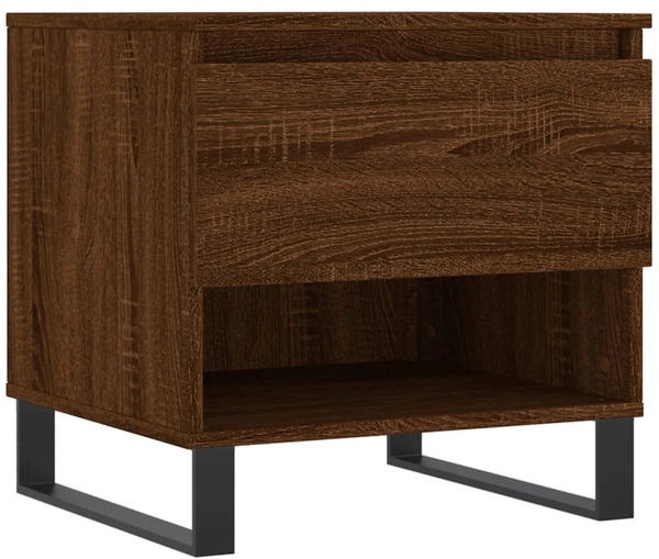 vidaXL Couchtisch Braun Eichen-Optik 50x46x50 cm Holzwerkstoff Modell 3