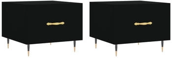 vidaXL Couchtische 2 Stk. Schwarz 50x50x40 cm Holzwerkstoff Modell 8