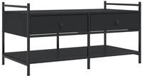 Couchtisch Schwarz 99x50x50 Cm Holzwerkstoff Vidaxl